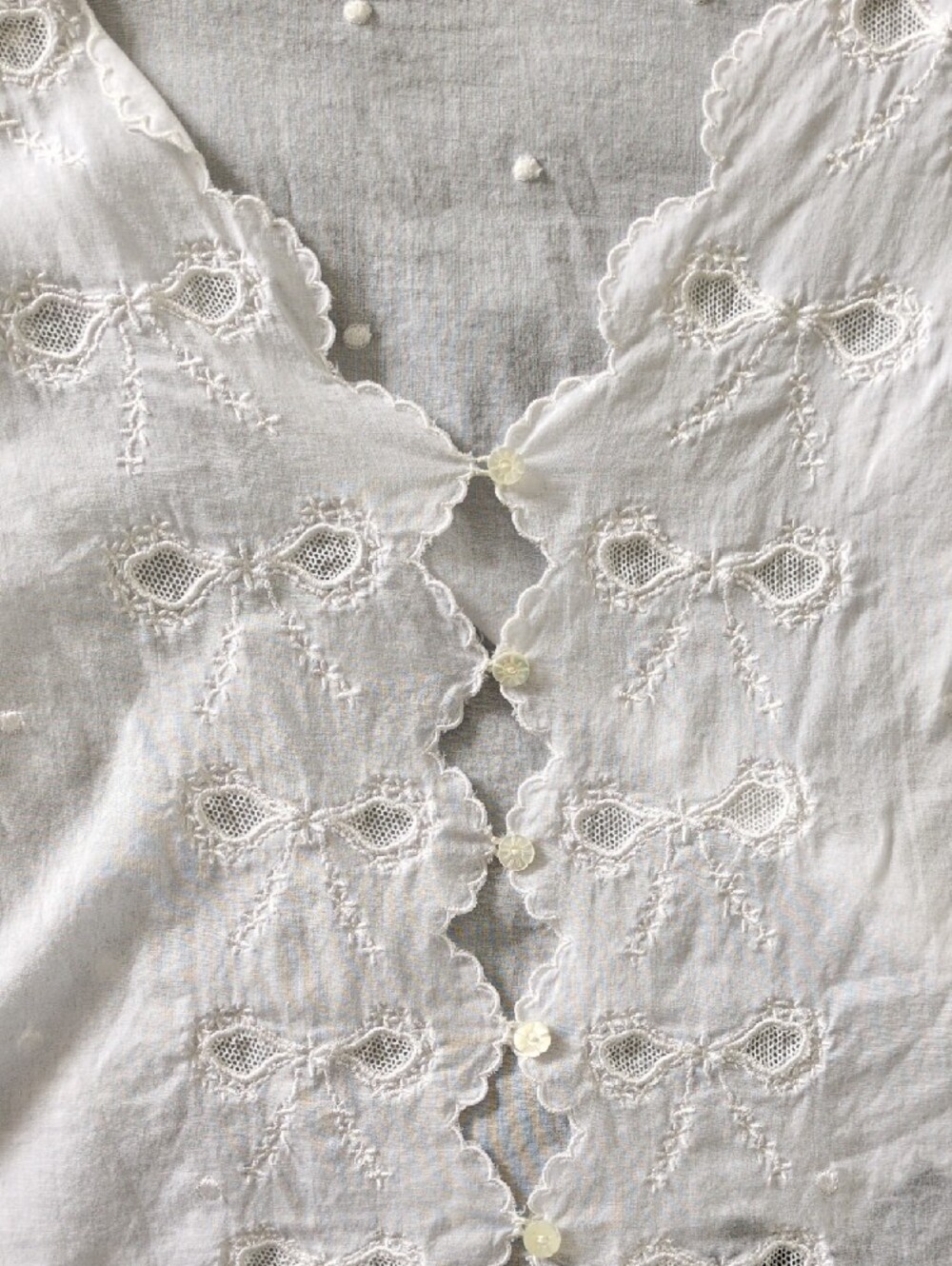 Doen Kacy Top, White Eyelet, Small - Picture 10 of 16